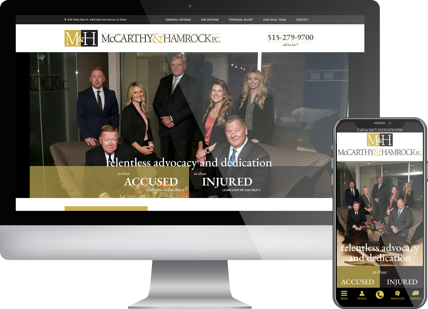 McCarthy & Hamrock - Website screenshots