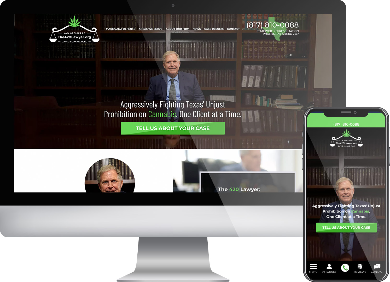 The 420 Lawyer - Website screenshots