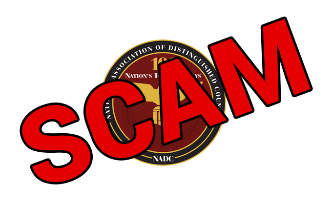 National Association of Distinguished Counsel – SCAM
