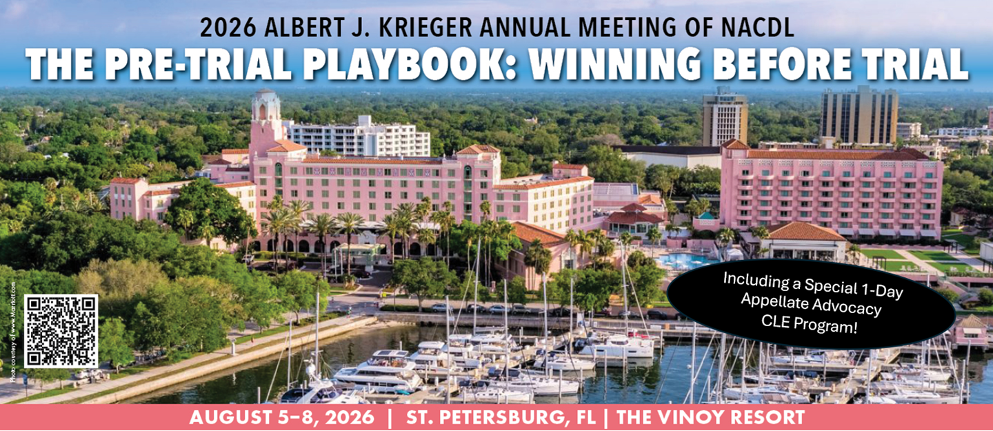 2026 Albert J. Krieger Annual Meeting of National Association of Criminal Defense Lawyers